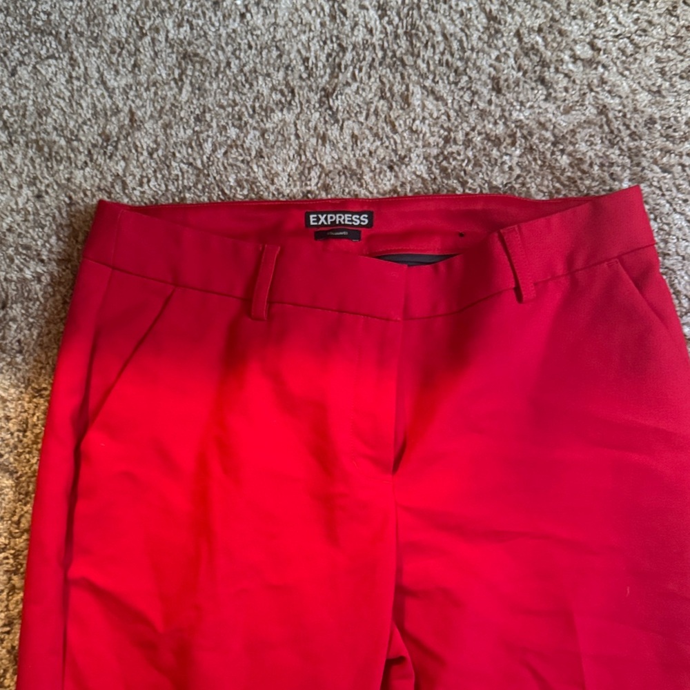 Express Vibrant Red Trousers